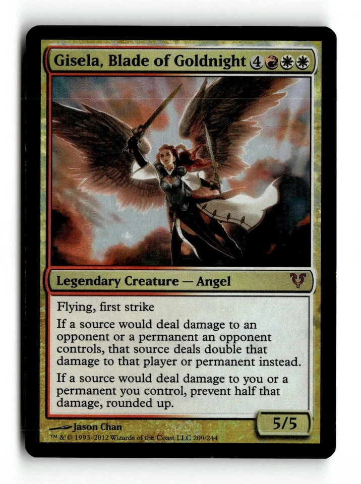 MTG | Gisela, Blade of Goldnight | AVR | Foil | Moderately Played | English - Image 1 of 3