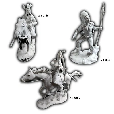 Cowboy wild West pack b scale 1:16 Models Kits United States native people  DIY - Image 1 of 4