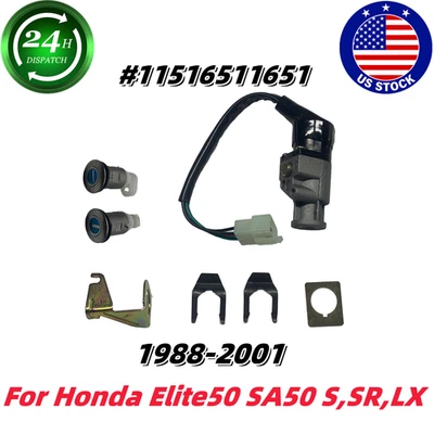 1SET Ignition Switch and 2 Keys Kit For Honda Elite 50 SA50 S,SR,LX 1988-2001 - Image 1 of 4