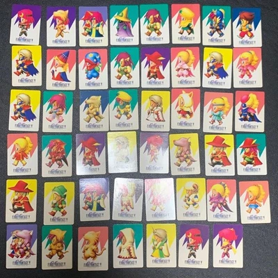Lote de 127 cartas de Final Fantasy V Carddass colección vintage personajes pixel art Foto 1 de 4