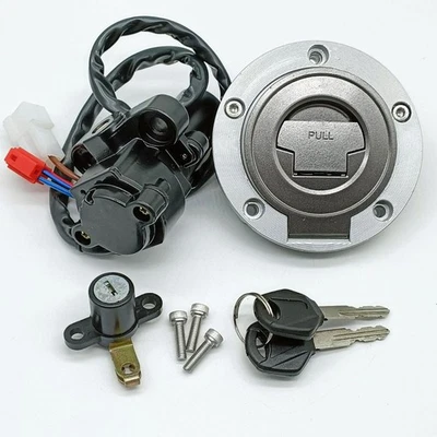 Juego de llaves de bloqueo de asiento con tapa de gas para Yamaha FJ09 FZ09 FZ07 FZ6R Foto 1 de 4