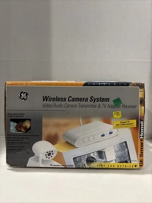 GE Wireless Camera System Video/Audio Camera Transmitter & TV Adapter Receiver - Image 1 of 4