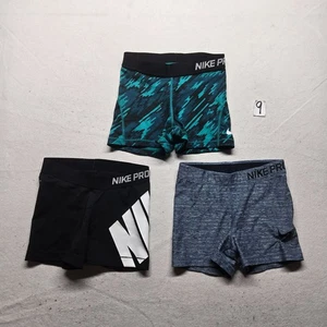 *THREE* Nike Pro Athletic Dri-Fit Running Shorts Adult Women’s S Small *THREE* - Picture 1 of 7