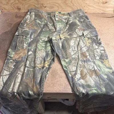 Cabelas Realtree Hunting Pants Men’s Large Camo USA Xtra Green Vintage - Image 1 of 4