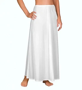 NUEVO SIN ETIQUETAS Shadowline Pettiskirt Medio Slip 38" - 47116-38 1X Blanco Maxi - Imagen 1 de 1