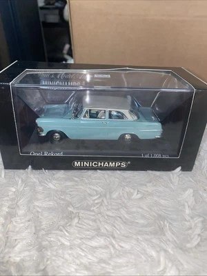 MINICHAMPS '1960 OPEL REKORD P2'. BLUE / GREY. 1:43. MIB/BOXED Only 1008 Made - Image 1 of 4