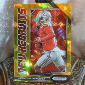 2023 Panini Prizm Draft Picks #NR-4 Jaxon Smith-Njigba New Recruits Gold Ice - Picture 1 of 7