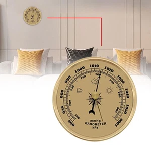 Barometer Weather Station Round Dial 3.54inch Decorative Pressure Meter for - Picture 1 of 6