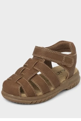 Сандалии рыбака для мальчика ясельного возраста The Children's Place коричневые размер 5 - Изображение 1 из 4