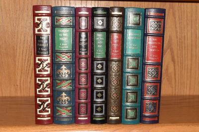 Easton Press 7V Fitzgerald Set GREAT GATSBY PARADISE TENDER BABYLON LEATHER RARE Foto 1 de 4