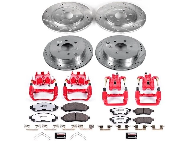 Front and Rear Brake Pad and Rotor Kit For 2009-2012 Suzuki Equator ZK836WD - Image 1 of 1