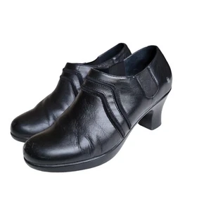 Dansko Boots Womens 38 Ankle Booties Leather Medium Heels Pull On US Size 7.5 - Picture 1 of 18