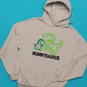 MUMMYSAURUS Hoodie Happy Mother's Day Family kids Events Celebration Gifts - Picture 1 of 24