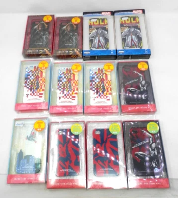 Marvel iPhone 4 4s 5 Case Lot • Phone Jacket Cover Spider-Man Thor Hulk x12 NEW - Image 1 of 4