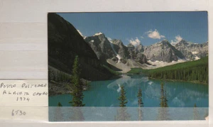 POSTCARD, TEN PEAKS MORAINE LAKE ALBERTA CANADA POSTED 1974 24-3-54 - Picture 1 of 1