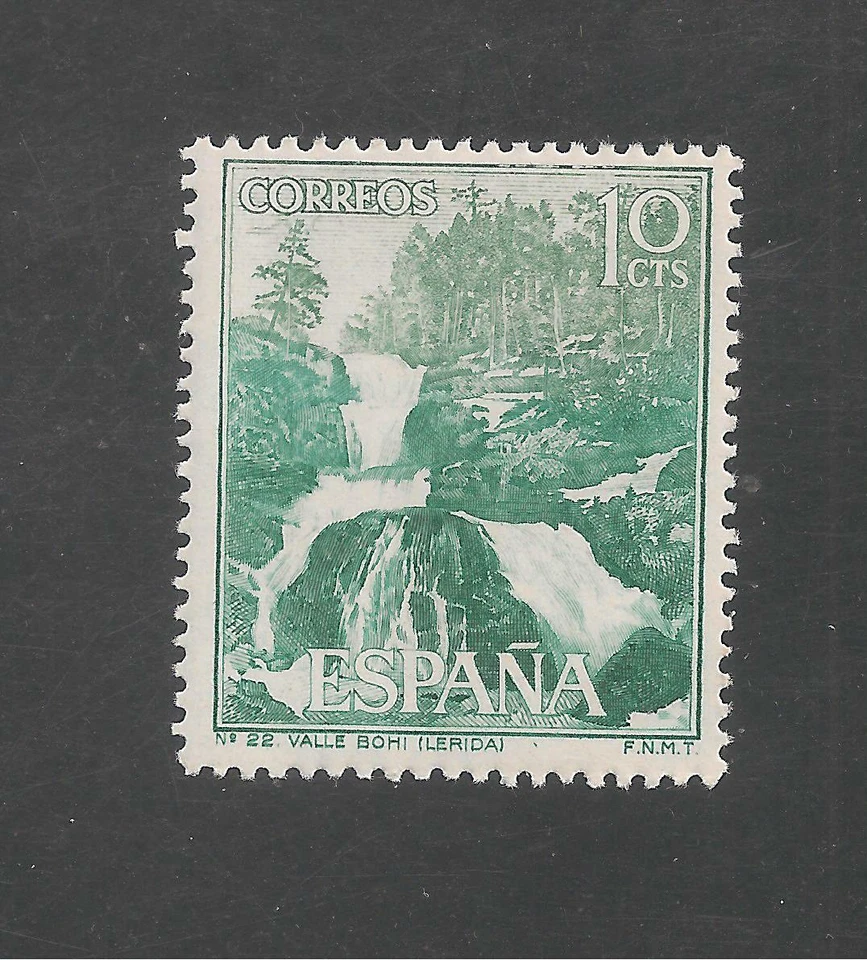 España #1353 (A327) En estado bastante bueno como nuevo VLH - 1966 10c Valle de Bohi / Cascadas de agua  Foto 1 de 1