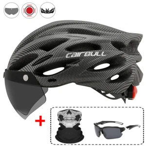 Ultralight Cycling Safety Helmet Motorcycle Bicycle Taillight Helmet Removable - Picture 1 of 21