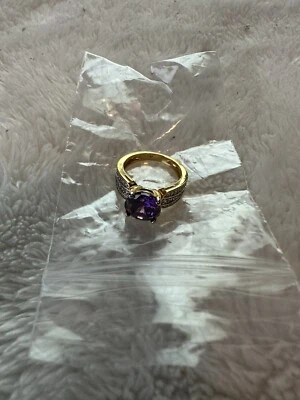 Fashion Gold Color Ring Jewelry Gift Women Size 4/4.25 - Image 1 of 4