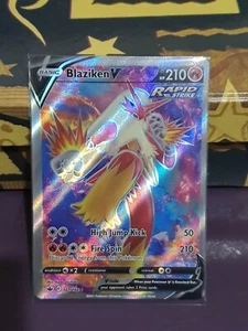 ¡Paquete completo de 3 cartas de Pokémon Chilling Reign Blaziken V 161/198! - Imagen 1 de 3