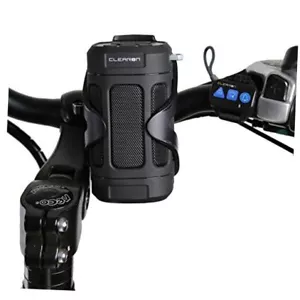 Portable Bluetooth 5.0 Speaker Wireless Waterproof Speaker with Bike Black - Picture 1 of 8
