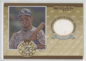 2001 Donruss Jersey Kings /250 George Brett #JK-6 HOF