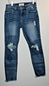Derek Lam Denim blaue Jeans Größe 28 28 28x28 Distressed 9" mittelgroßer Rise dünn - Bild 1 von 8