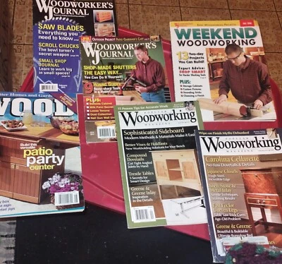 Lot of 6 Woodworking Magazines Containing Project Ideas & Easy to Follow Guides. - Image 1 of 2