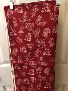 Faye Liverman Burgos rot Kinderreim 44 Zoll Stoff 2 Yards - Bild 1 von 6
