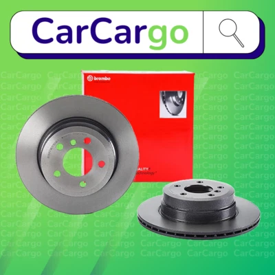 Par de discos de freio traseiro ventilados Brembo para BMW X6 35d xDrive 2008-2010 320 mm - Imagem 1 de 4