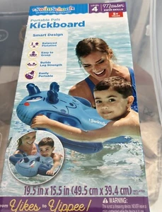 SwimSchool Inflatable Pool Float Kids Swimming Kickboard Toy Age 5+ NIB - Picture 1 of 3