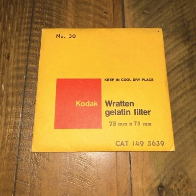 Kodak Wratten No. 30 Gelatin Filter - CAT 149 5639 - 75x75mm 3x3" Square - Image 1 of 2