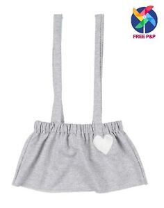 DUEPUNTISPAZIO Sweat Skirt Size 18-24M Heart Patch Melange HANDMADE in Italy