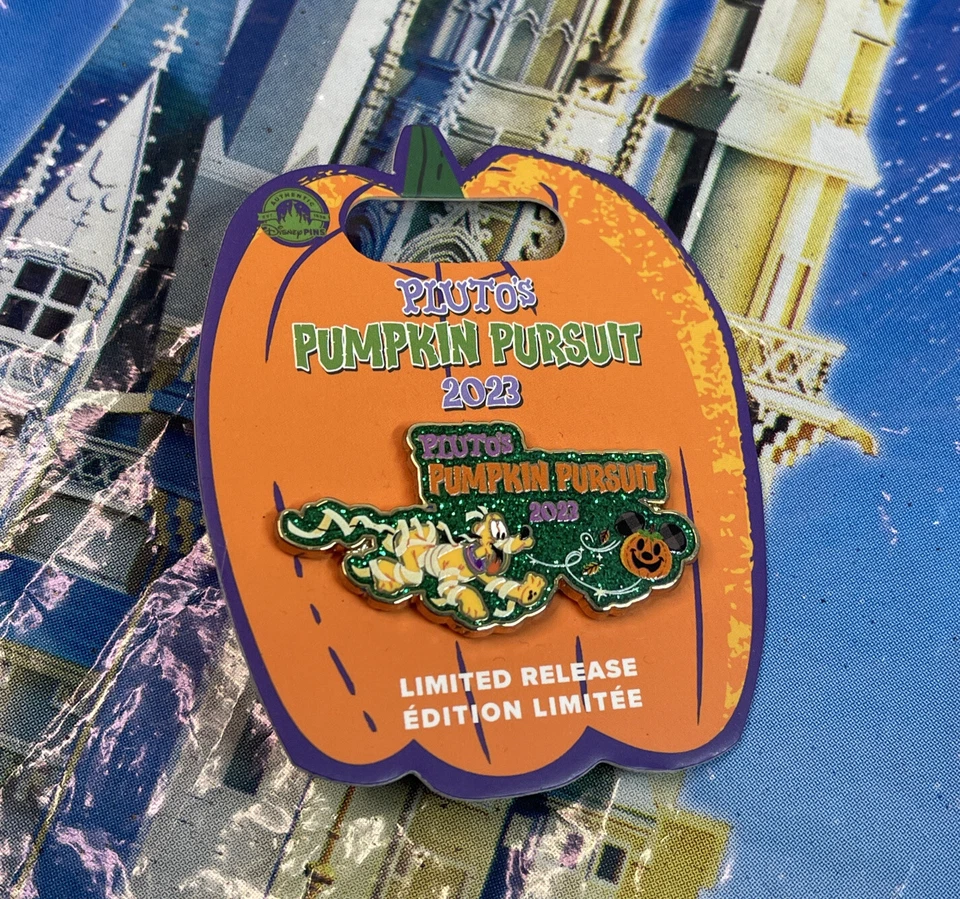 Prendedor 2023 Disney Parks Epcot Center Halloween Pluto’s Pumpkin Pursuit Pluto LR Foto 1 de 1