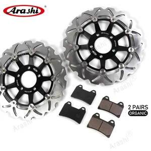 Rotor de disco de freno delantero y pastillas de freno para Suzuki GSX 400 INAZUMA 2000 GSX400 - Imagen 1 de 10