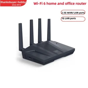 GL.iNet Flint 2 GL-MT6000 Wifi 6 Router VPN Router w/2.5G Ports+6 Ethernet Ports - Afbeelding 1 van 6