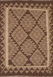 South-western Geometric Kilim Area Rug Wool Flat-weave Tribal Carpet 3'x5' New - Picture 1 of 9