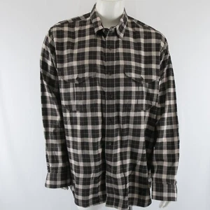 Filson camicia flanella manica lunga con bottoni uomo grande lunga 100% cotone - Foto 1 di 9