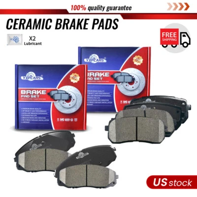 Front and Rear Ceramic Brake Pads for 2015 2016 2017 2018 2019 Kia Sedona - Image 1 of 4