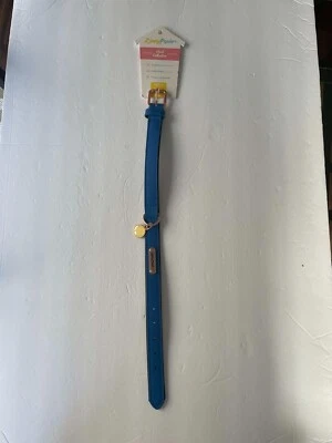 Zippy Paws Vivid Collection Leather Dog Collar, Cobalt Blue Size M 12"-16" - Image 1 of 4