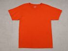 Champion Authentic Mens Orange T-Shirt Round Neck Short Sleeve Chest Logo Size M