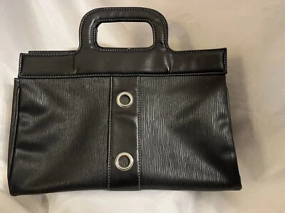 Bolso Vinilo Everyday Business Laptop Negro 1 Bolsillo con Cremallera Cierre a Presión Foto 1 de 4