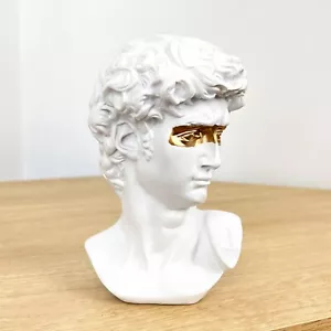 Ornaments for Living Room MINI Statue of David Bust Head Figurine Sculpture Gift - Picture 1 of 7