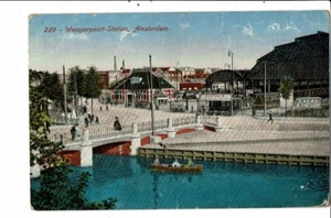 CPA-Carte postale Pays Bas-Amsterdam- Weesperpoort Station VM23523br - Picture 1 of 2