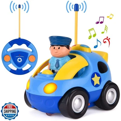 Liberty Imports My First Cartoon RC Remote Control Cars for Toddlers Ages 1-3 - Image 1 of 4