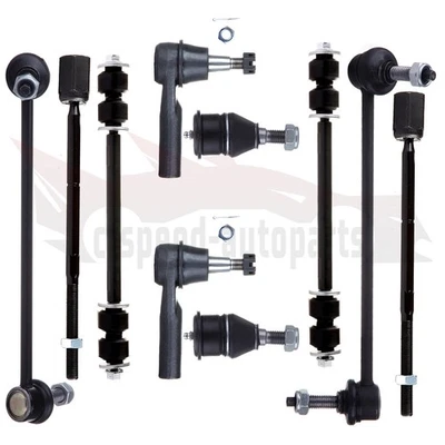 Barras estabilizadoras de rótulas con extremos de varilla de amarre delanteras de 10 piezas para Mercury Sable 1996-2005 Foto 1 de 4