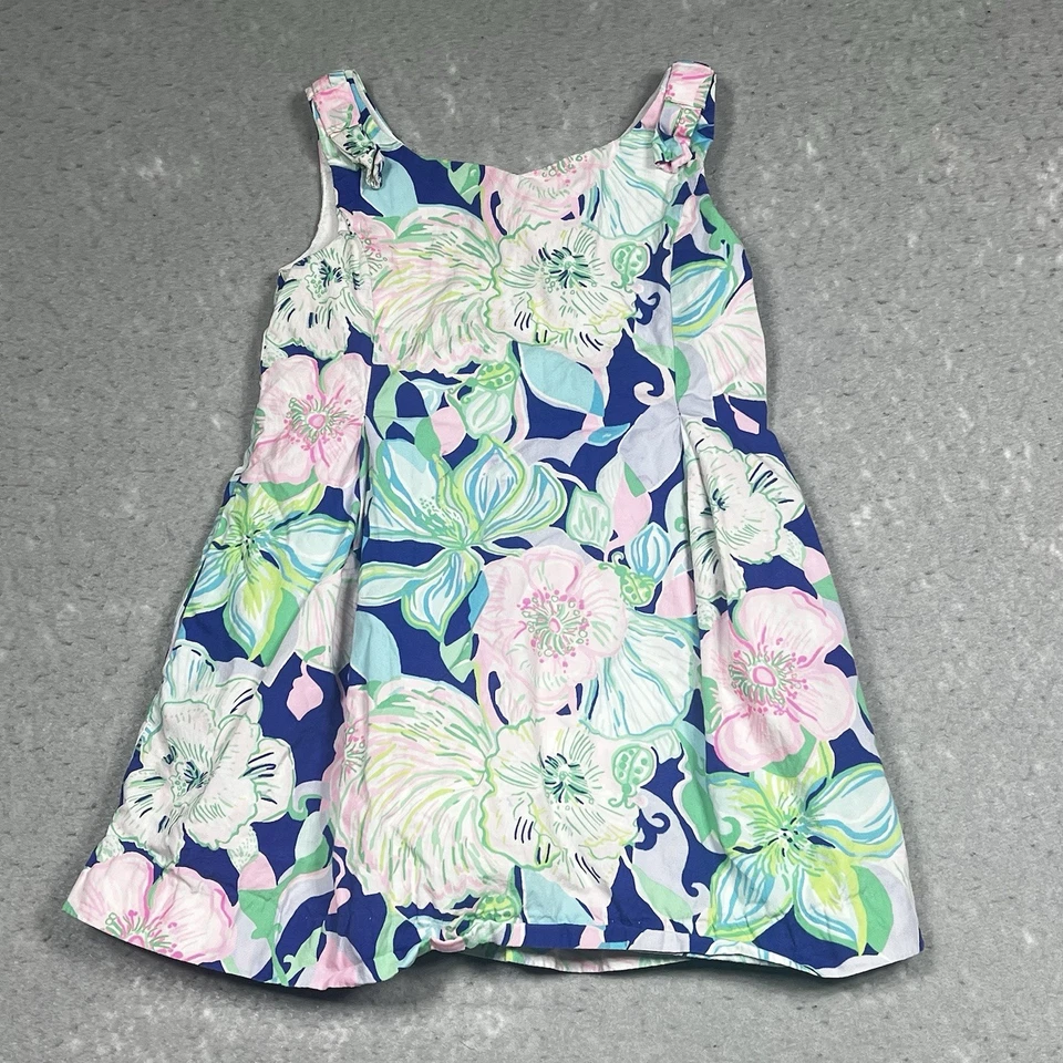 Mini vestido linnet Lilly Pulitzer feminino tamanho 4 multicolorido bico calmo transporte - Imagem 1 de 4