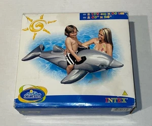 Wet Set Intex 2000 Large Dolphin Ride-On Inflatable Pool Float 69x26 #58535 - Picture 1 of 9
