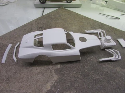 NEW 1/24 3D PRINTED FANTACY 63 CORVETTE MODIFIED SLOT CAR BODY, MOTOR , ADD-ONS - Image 1 of 2