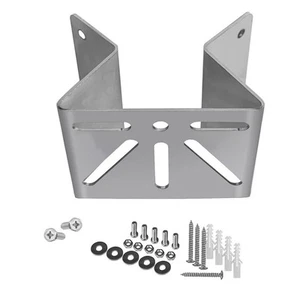 Support d'angle en acier inoxydable pour dispositifs de sécurité avec tout le matériel nécessaire - Photo 1/9