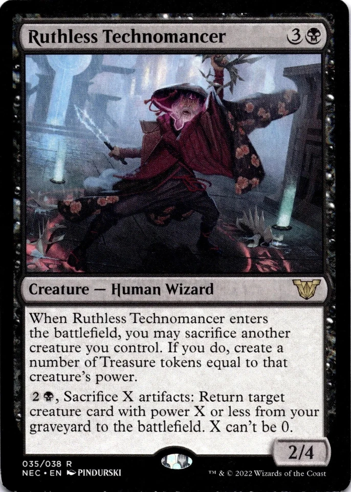 MTG Ruthless Technomancer | NM | Commander: Kamigawa: Neon Dynasty {NEC} - Image 1 of 1